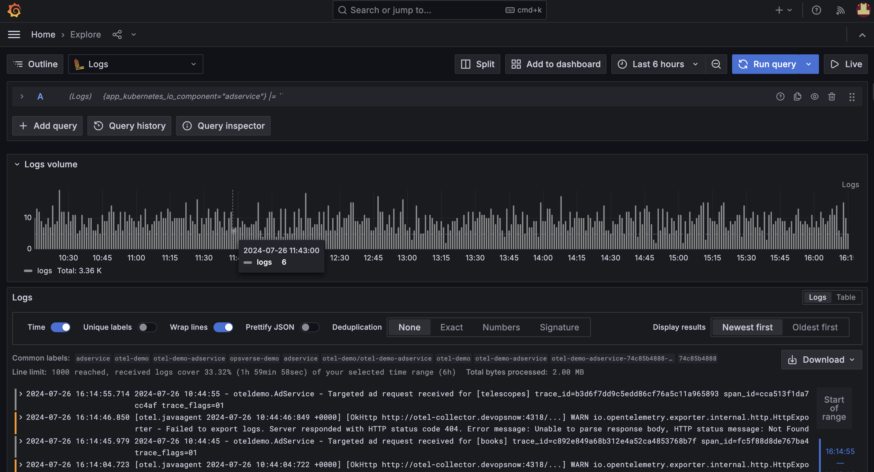 Grafana Loki Integration with ObserveNow