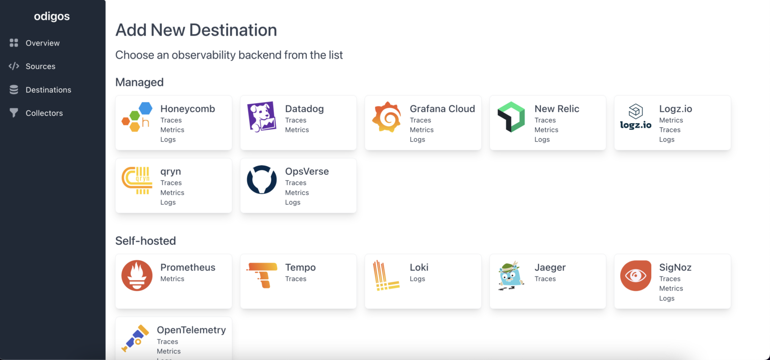 Odigos Dashboard